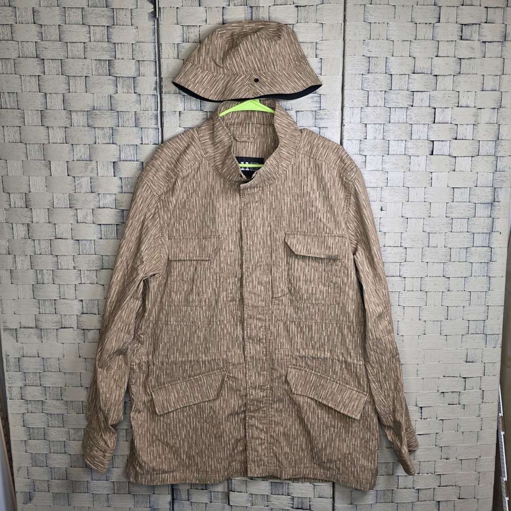 5.11 Tactical M-65 Field Jacket Mens XL Tan Rain Camo Military Coat With Hat